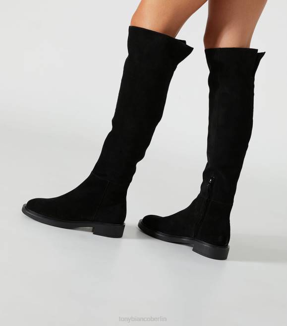 kniehohe Stiefel| de Tony Bianco Frauen Lange Stiefel von Chasey schwarzes Wildleder 4624418